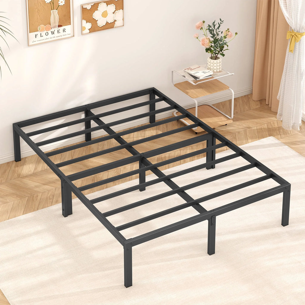 Queen Size Black Metal Platform Bed Frame K202195