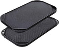 Nonstick Reversible Grill Griddle Pan, 19.5" x 10.7" Q102