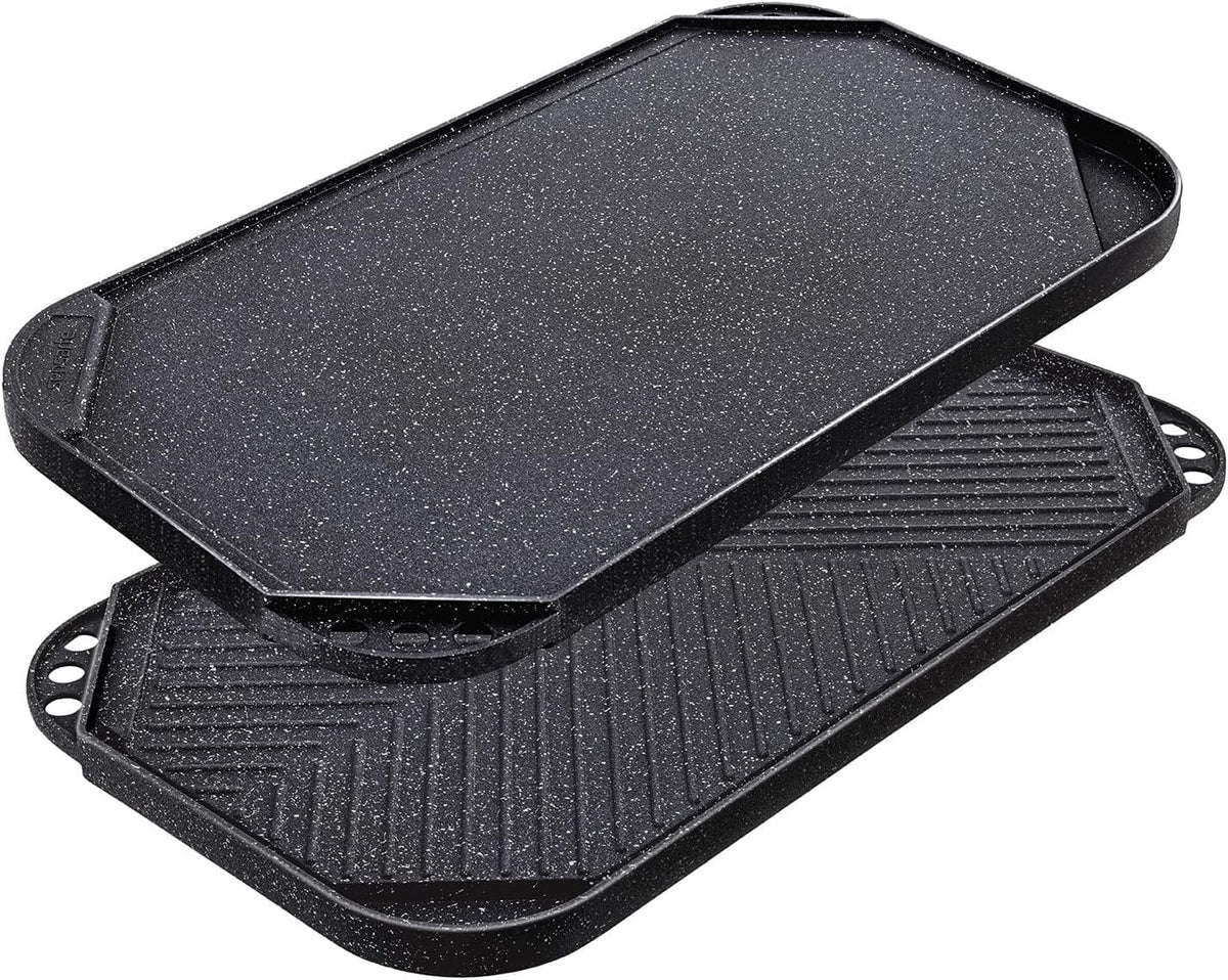 Nonstick Reversible Grill Griddle Pan, 19.5" x 10.7" Q102