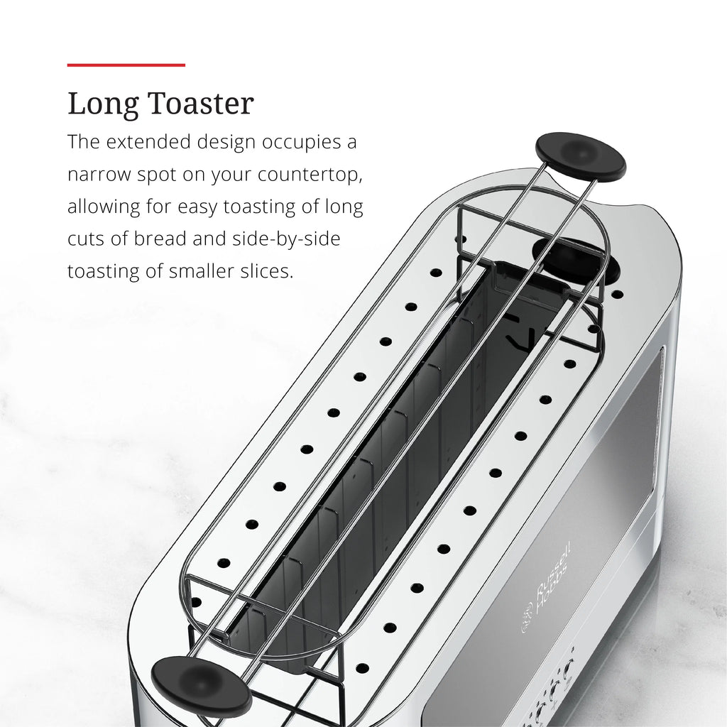 Black & Silver 2-Slice Long Toaster U428