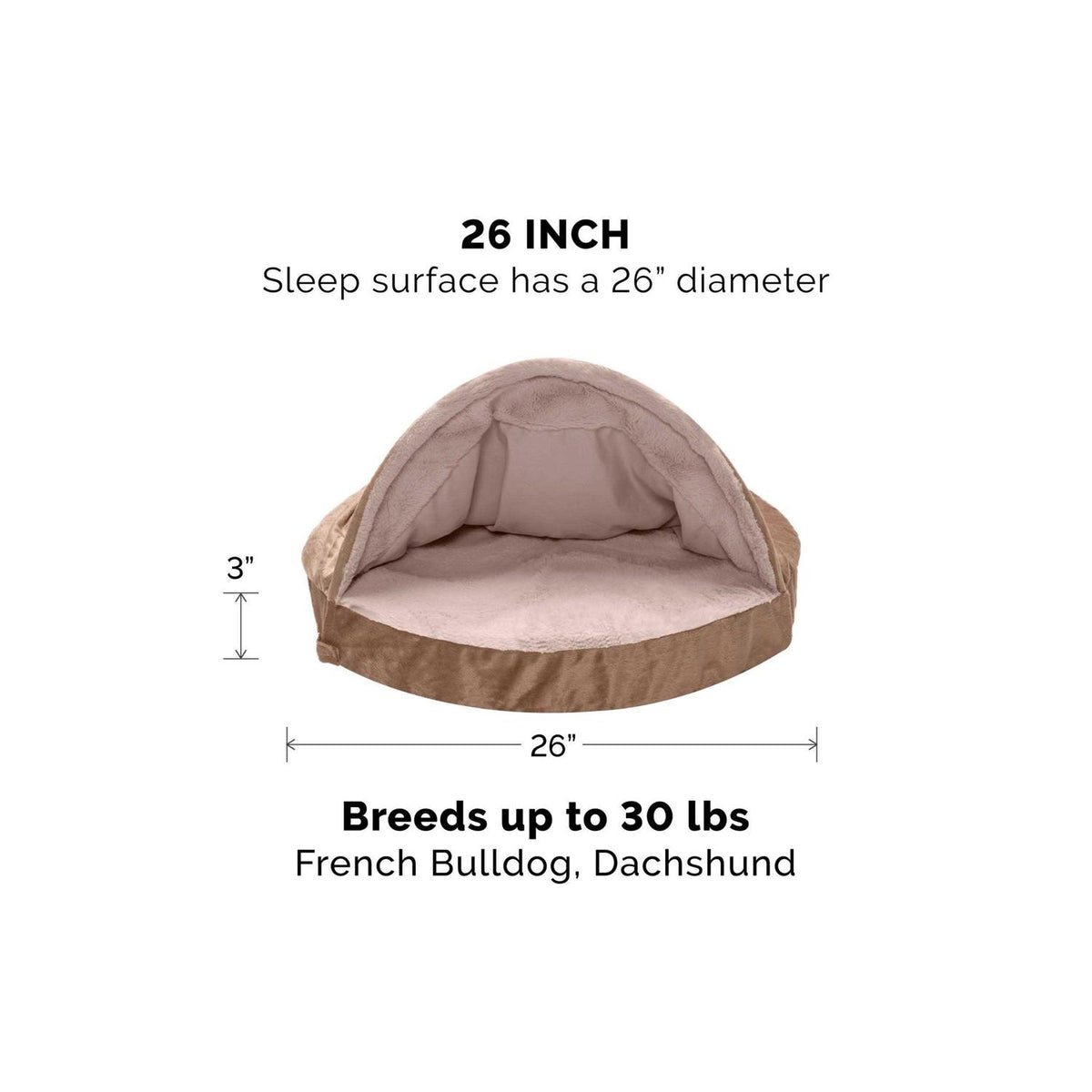Velvet Orthopedic Pet Bed E521