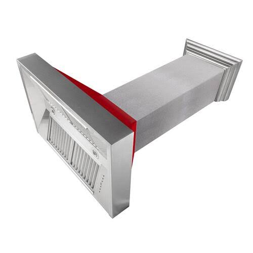 Red Matte Range Hood Shell M8262