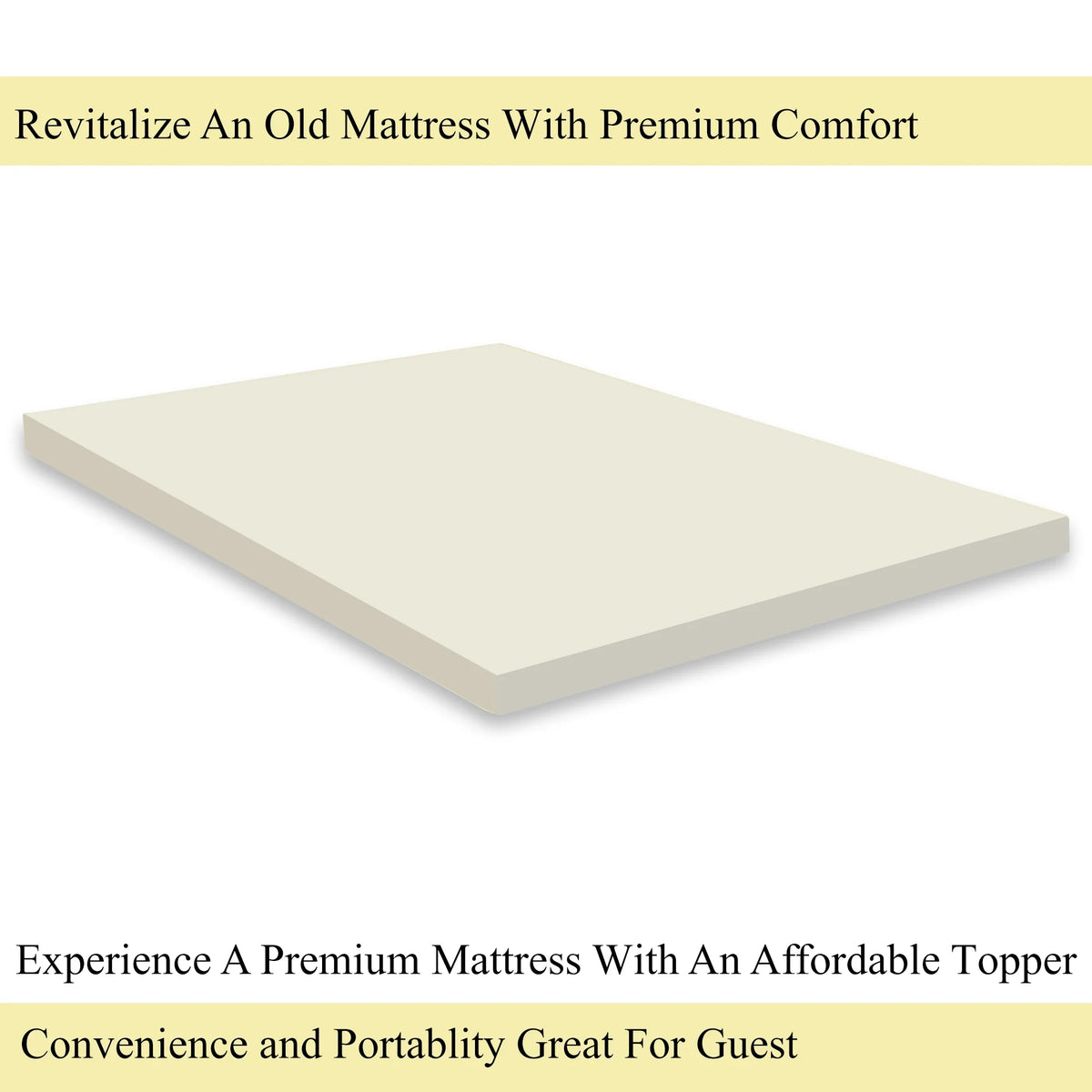 2" High Density Foam Mattress Topper J7410