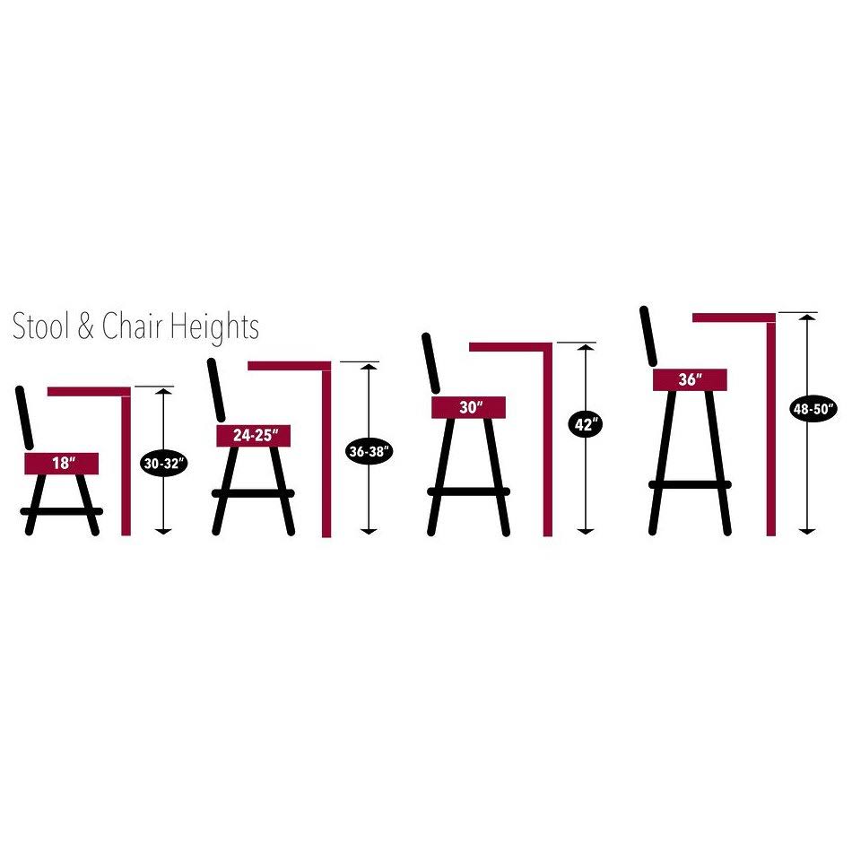 Chrome Swivel Bar Stool with A Back T8959