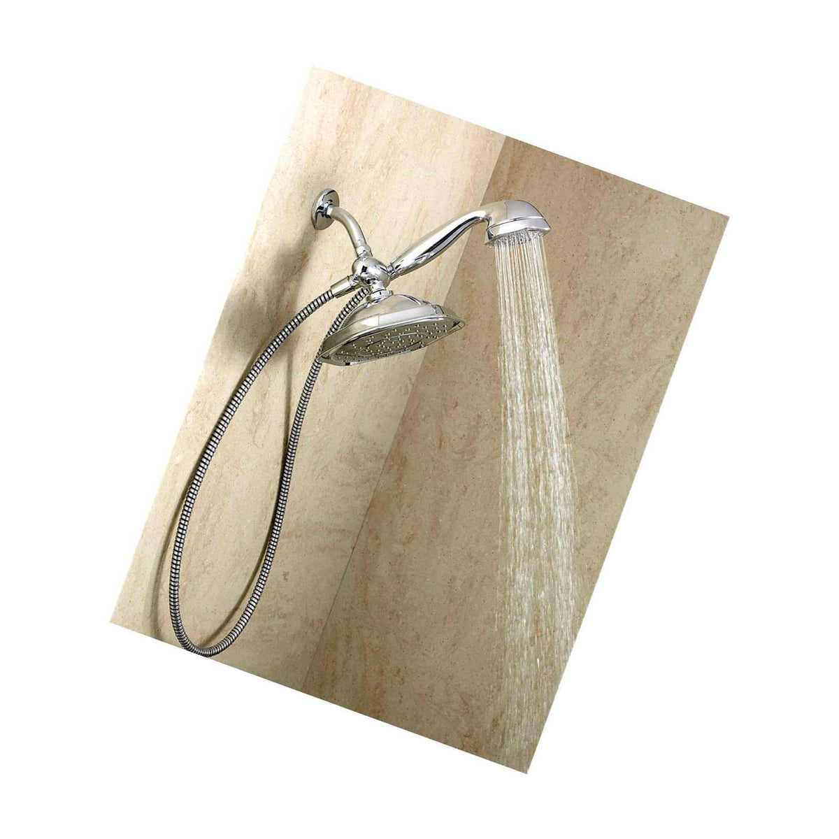 Chrome Single Rainshower with 7-Function Handshower M331