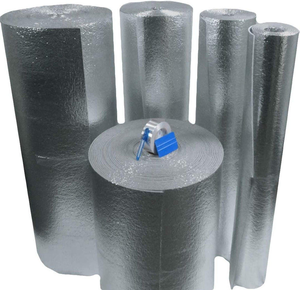 100sqft 4' x 25' Reflective Foam Core Insulation Kit Q70644