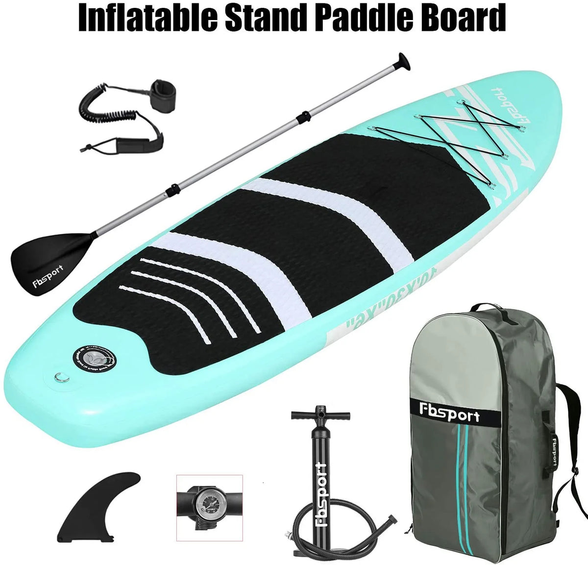 Inflatable Paddle Board with Carry Bag S38231
