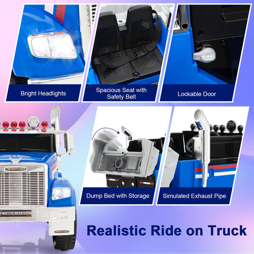 12V Kids Ride On Truck Car with Dump Box P477