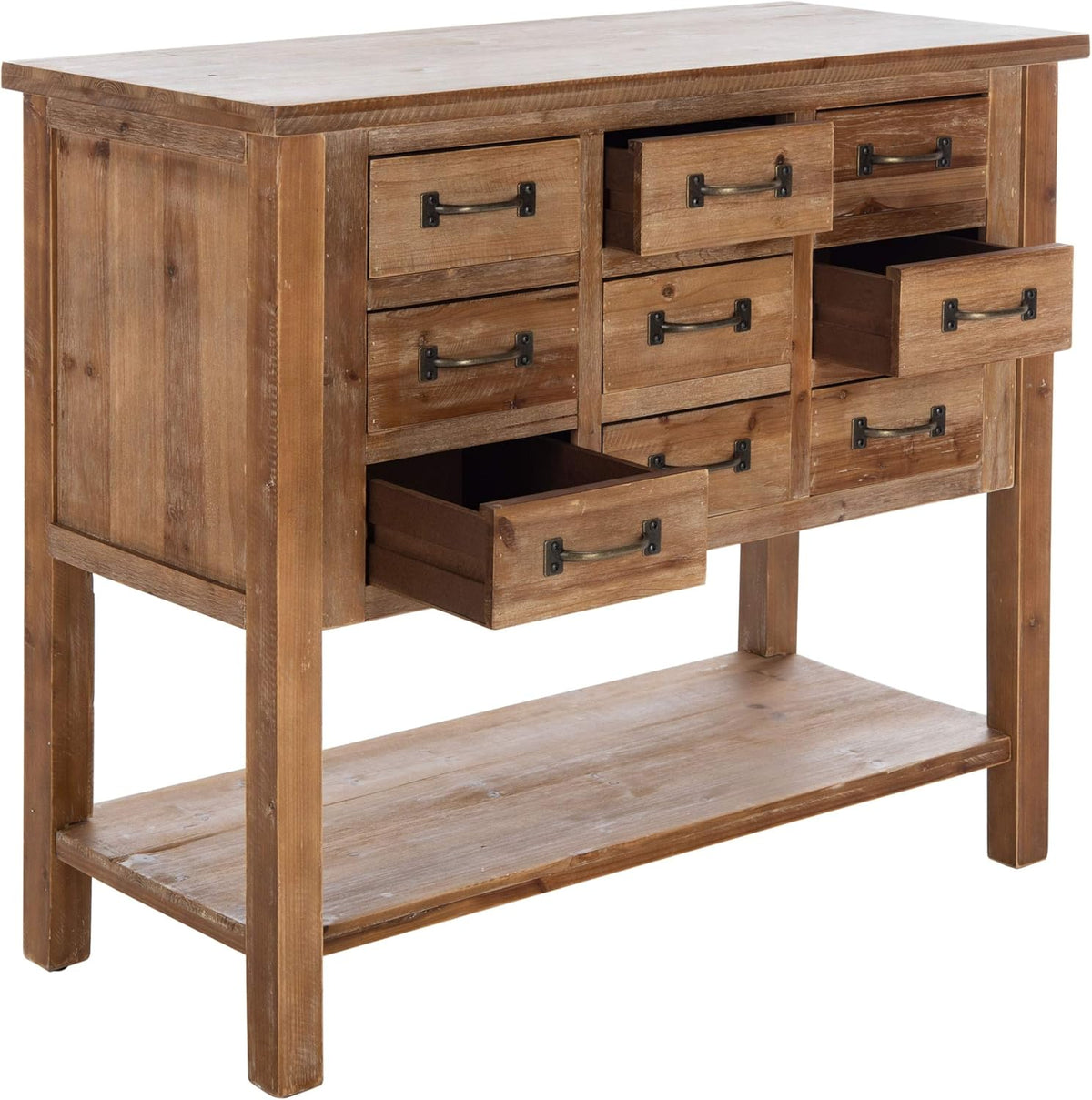 Natural Oak 9 Drawer Chest N583