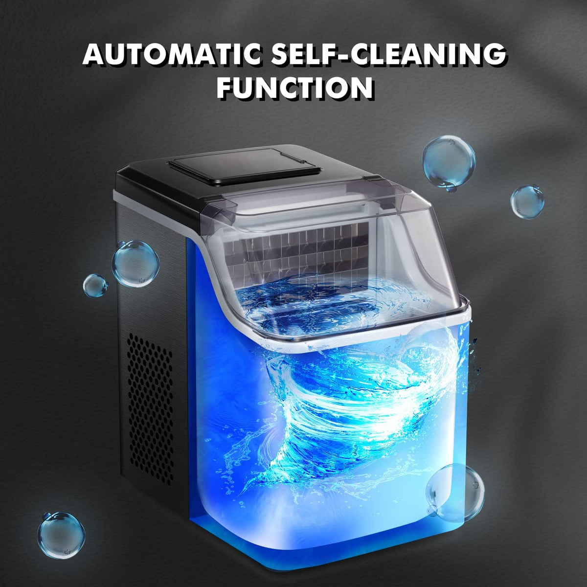 Black Countertop Ice Maker 45 Lbs/Day C7825