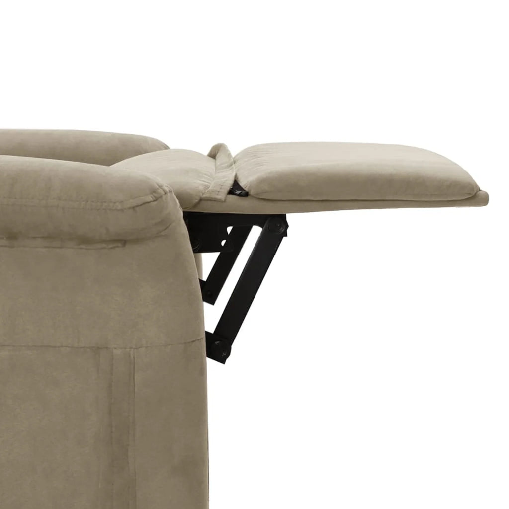 Electric Massage Recliner Faux Leather Sofa Chair with Adjustable Footrest and Side Pocket Z847