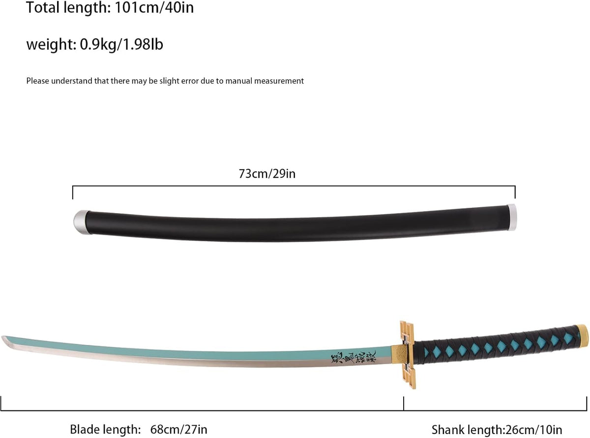 40 Inch Real Metal Katana Sword W73348