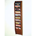 10 Pocket Wooden Magazine Rack Y252606