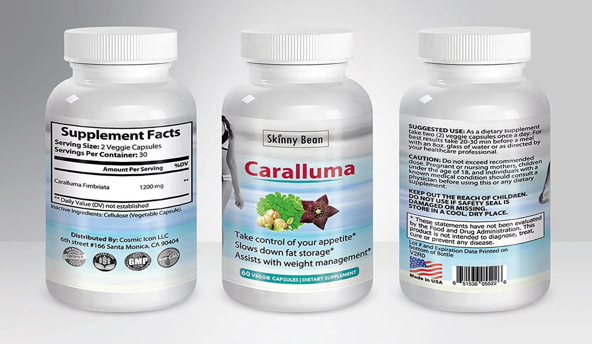 1200mg Caralluma Fimbriata Extract Vegan Diet Pills I510