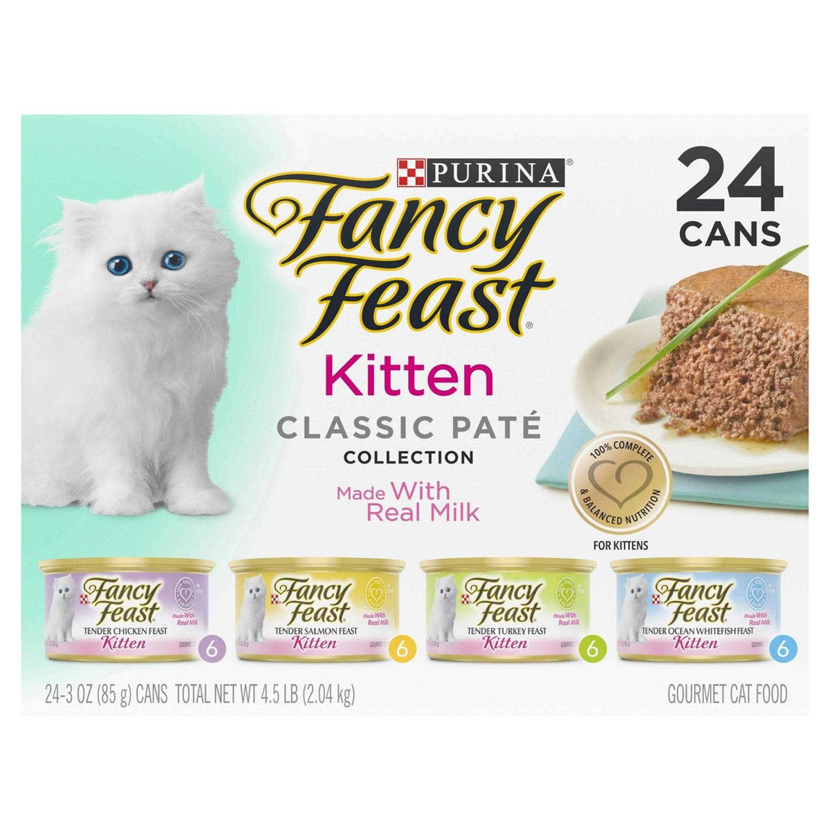 Grain Free Pate Wet Kitten Food Variety Pack P519843