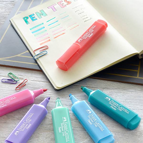 10 Markers Fluorescent Textliner Pastel Tones C912
