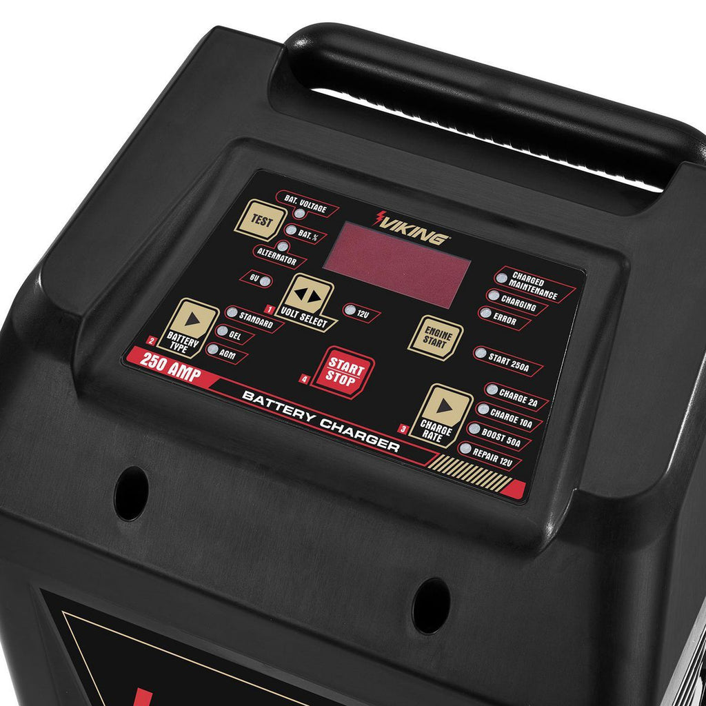 6/12V Wheeled Battery Charger, Engine Starter, and Alternator Tester A6340