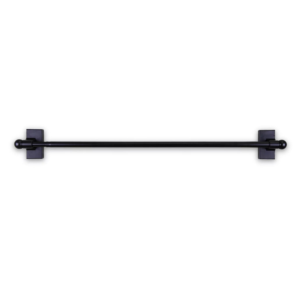 Black Adjustable Magnetic Curtain Rod S547194