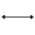 Black Adjustable Magnetic Curtain Rod S547194
