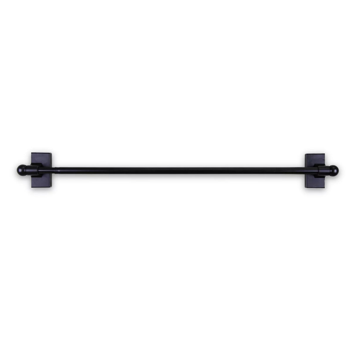 Black Adjustable Magnetic Curtain Rod S547194