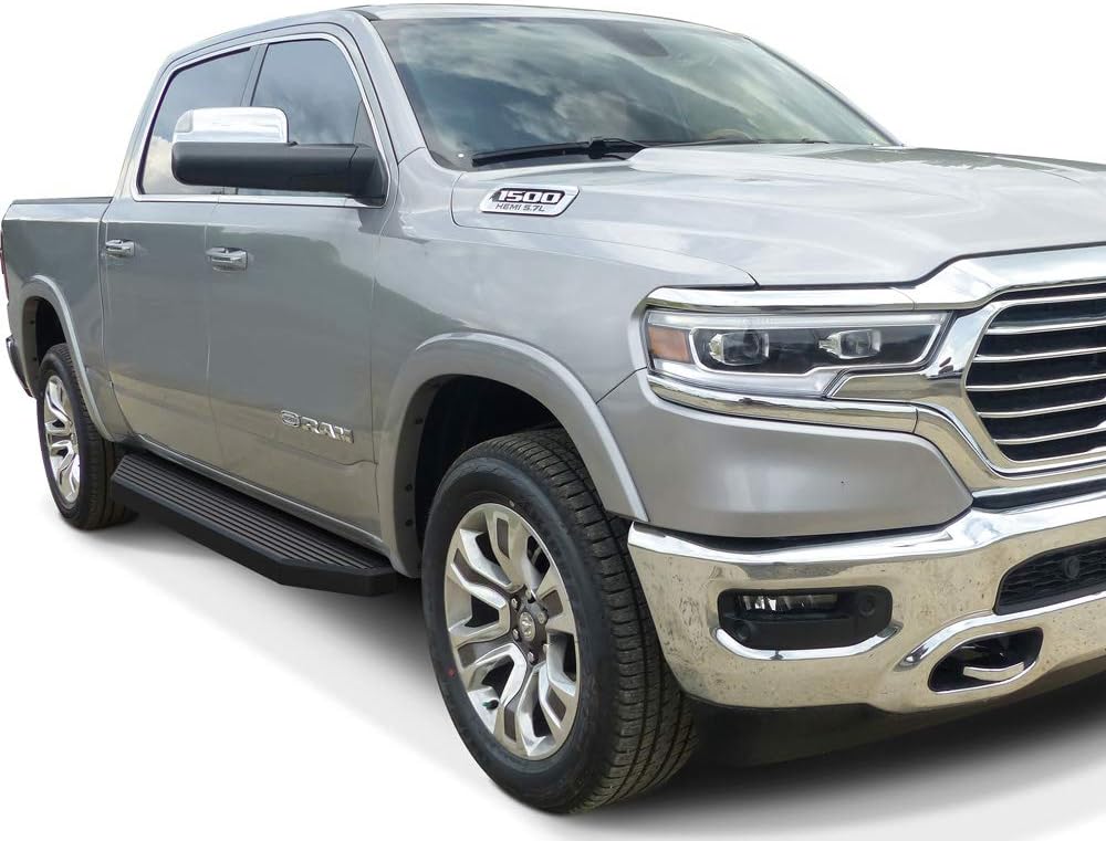 6-inch Aluminum Black Flat Style Running Boards Side Steps Q50088