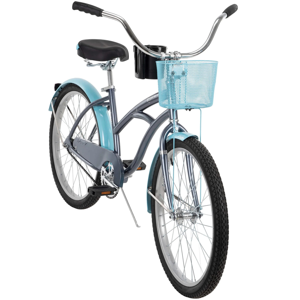 24 Inch Gray Cruiser Bike D431