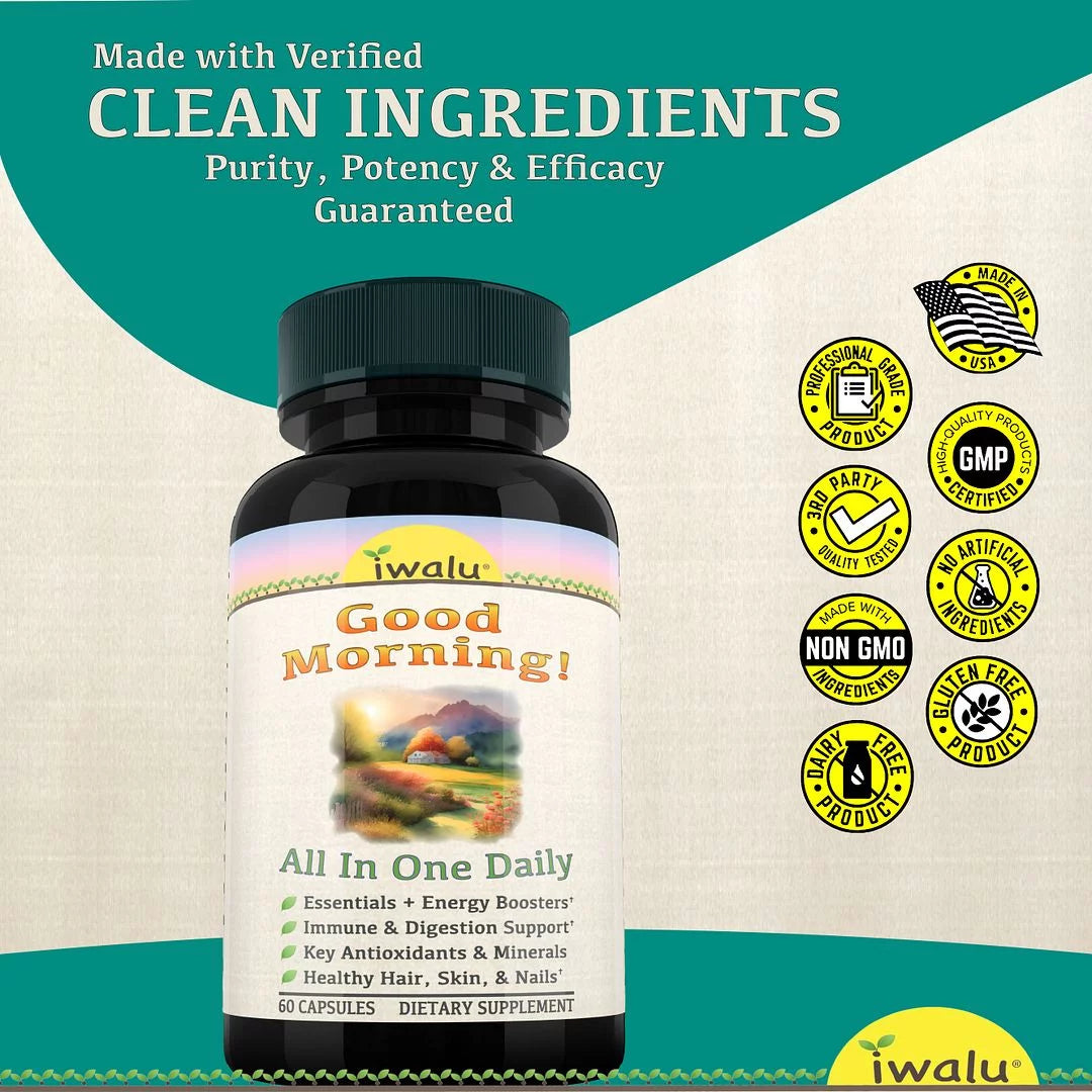 Vegan Multivitamin Supplement 60 Capsules Y250571