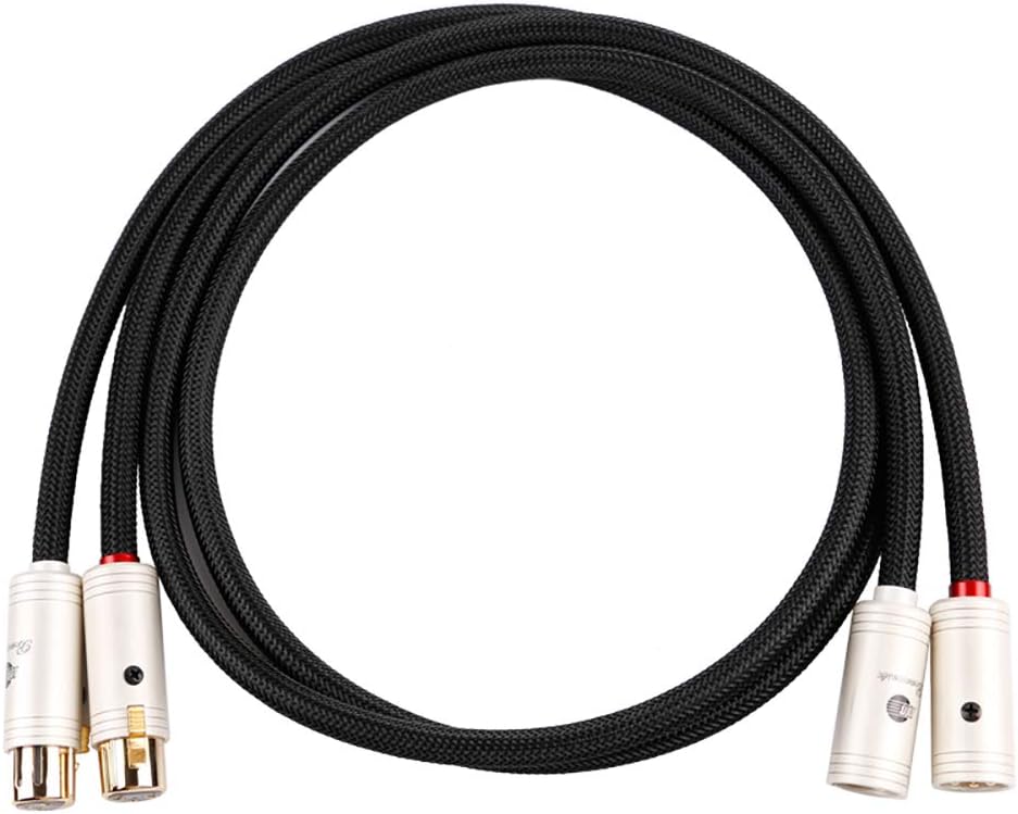 Balanced XLR Male to XLR Female Microphone Cable 5ft (2 Cable) W906645