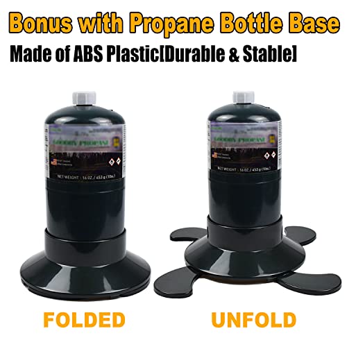 Propane Stove Portable Camping Gas Stove 10,000 BTU Single Adjustable Burner with Carrying Case H1102