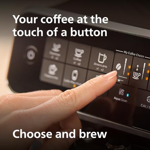Black Fully Automatic Espresso Machine with LatteGo Milk Frother and Ceramic Grinder R204