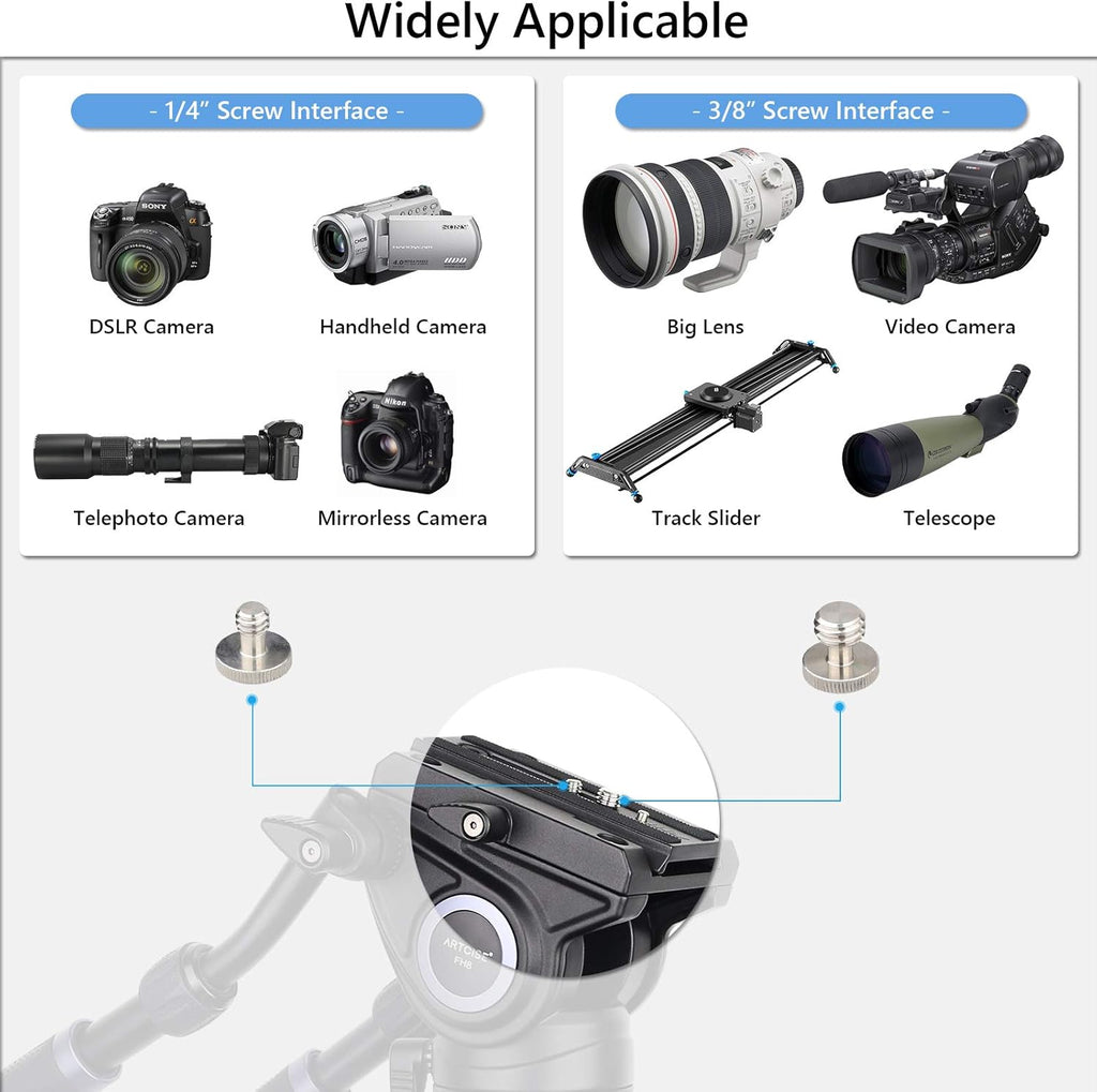 Carbon Fiber Heavy Duty Video Tripod with Fluid Drag Head L377957