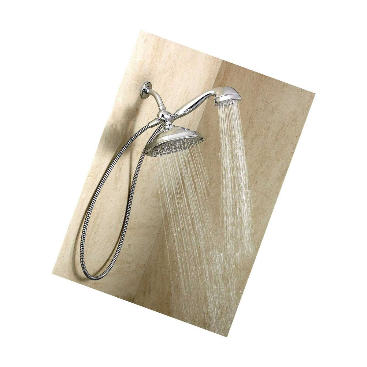 Chrome Single Rainshower with 7-Function Handshower M331