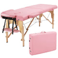 Pink Portable Massage Table 84 Inches 2 Fold Adjustable P695279