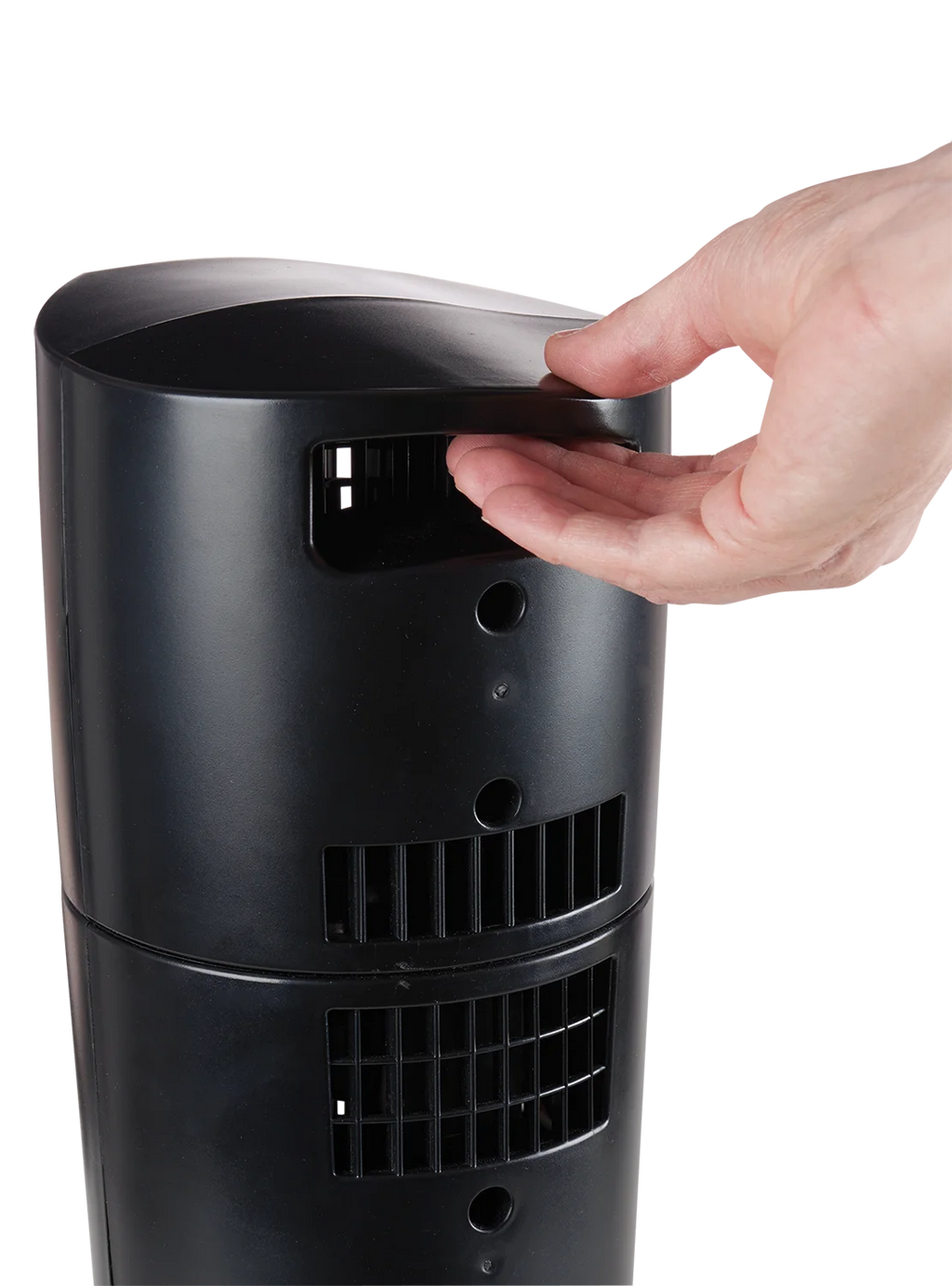 14" Oscillating 2-Speed Table Fan, Black X26587