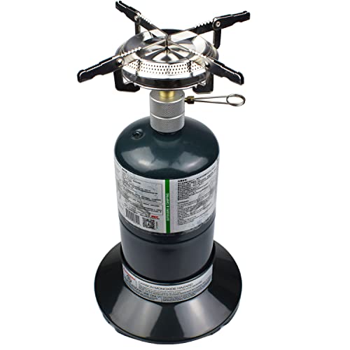 Propane Stove Portable Camping Gas Stove 10,000 BTU Single Adjustable Burner with Carrying Case H1102