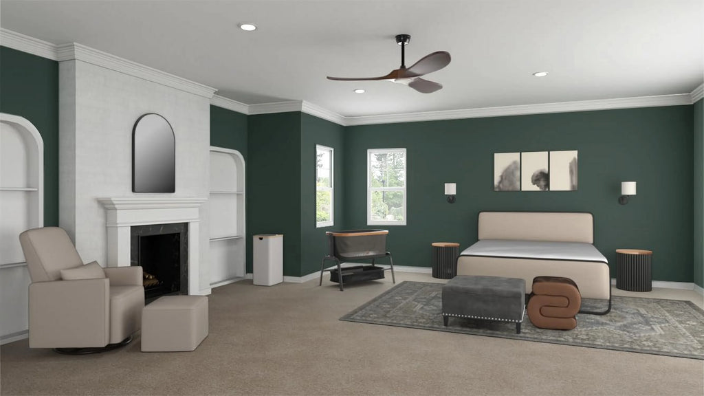 Grey Tufted Storage Ottoman Bench with Wood Legs P7394