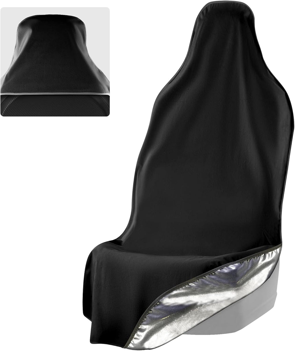 Black Non-Slip Removable Car Seat Cover Pack of 2 S531348