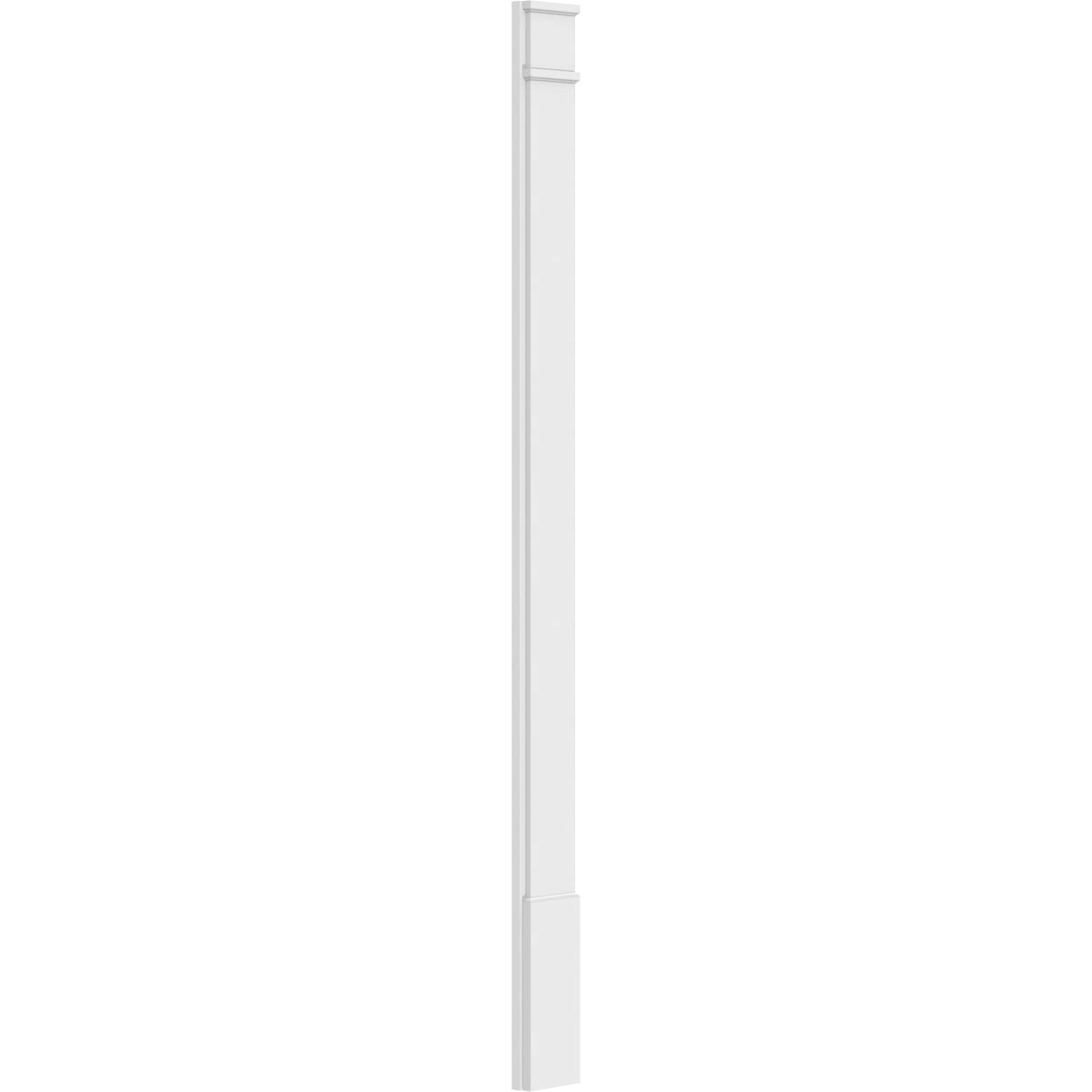 Plain PVC Pilaster with Decorative Capital & Base (Pair) Z4219
