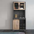 31 Inch Farmhouse Barn Door Bar Cabinet V8947
