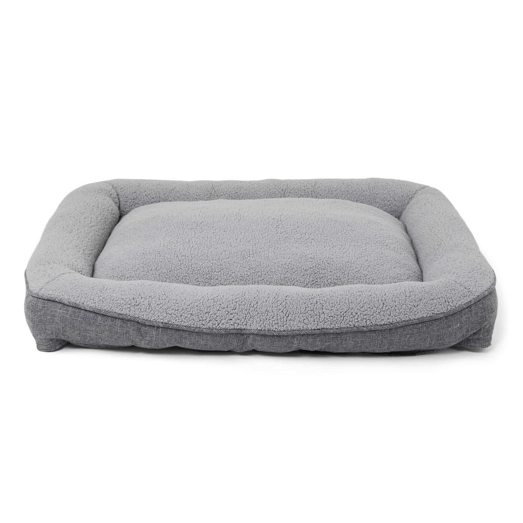 Grey Rectangle Lounger Dog Bed T21980