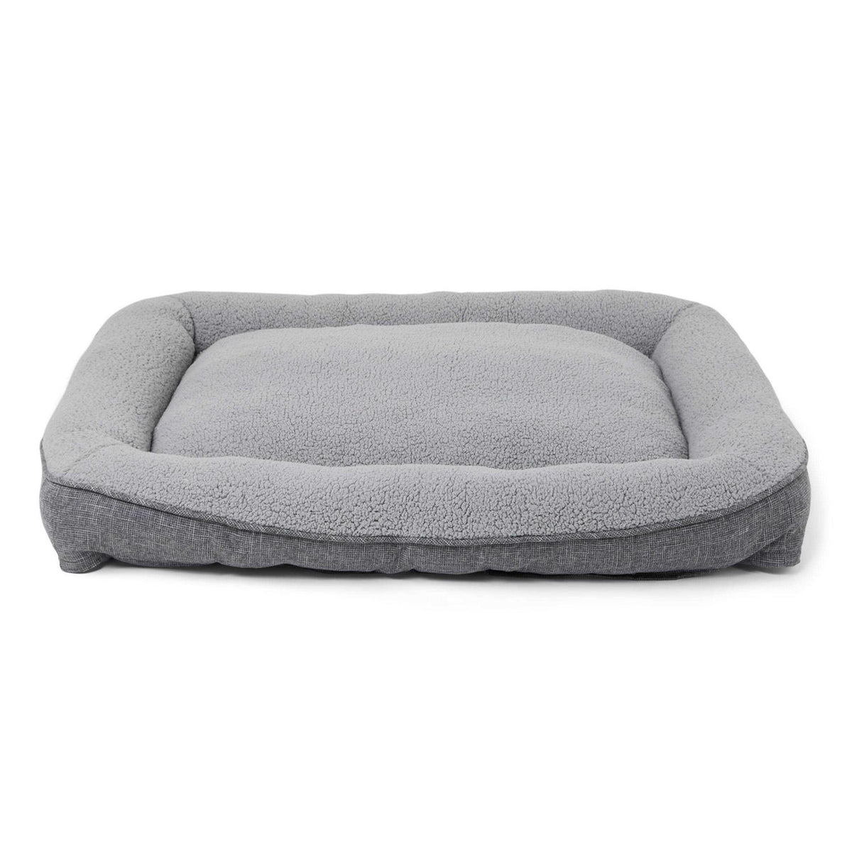 Grey Rectangle Lounger Dog Bed T21980