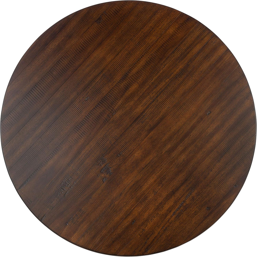 Rustic Café Brown Round Dining Table F850716