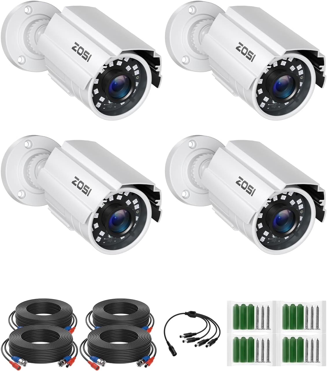 Battery Powered Wireless Security Camera System with 4CH NVR and 4pcs 1080p Cameras B455453