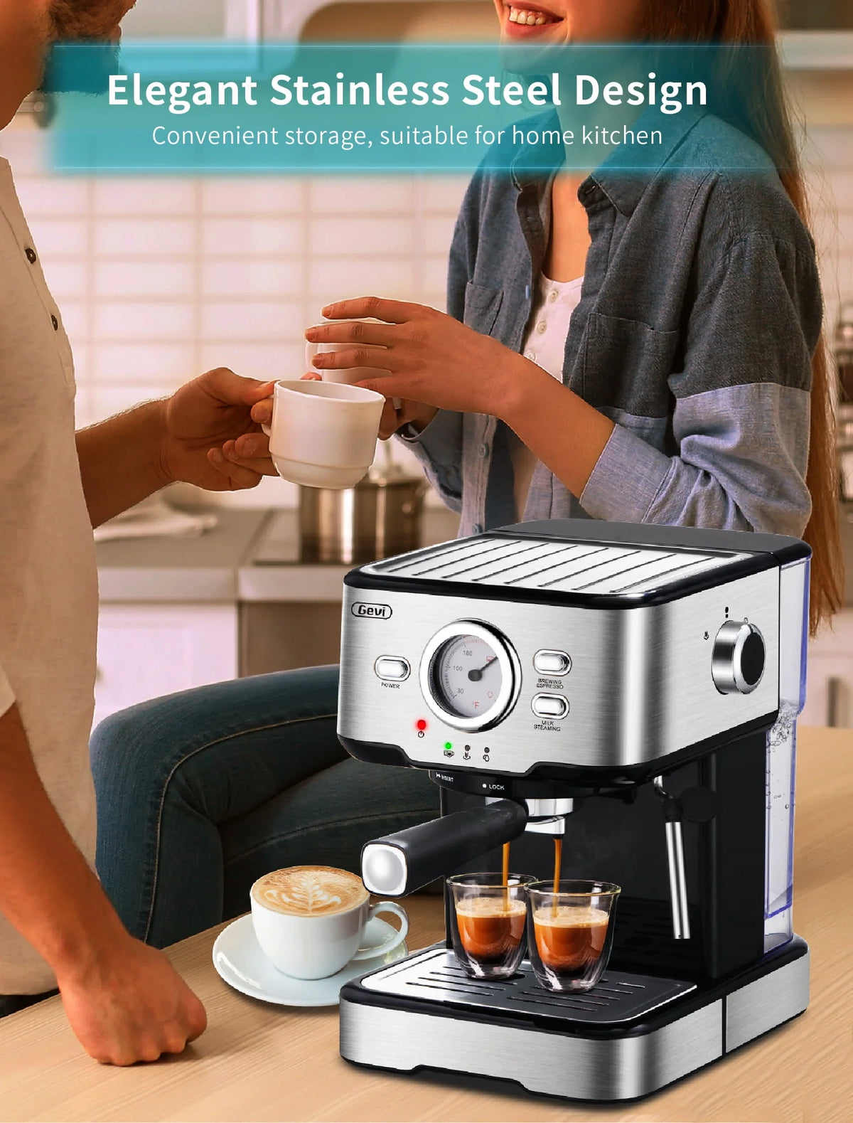 15 Bar Espresso Machine with Steamer M89893