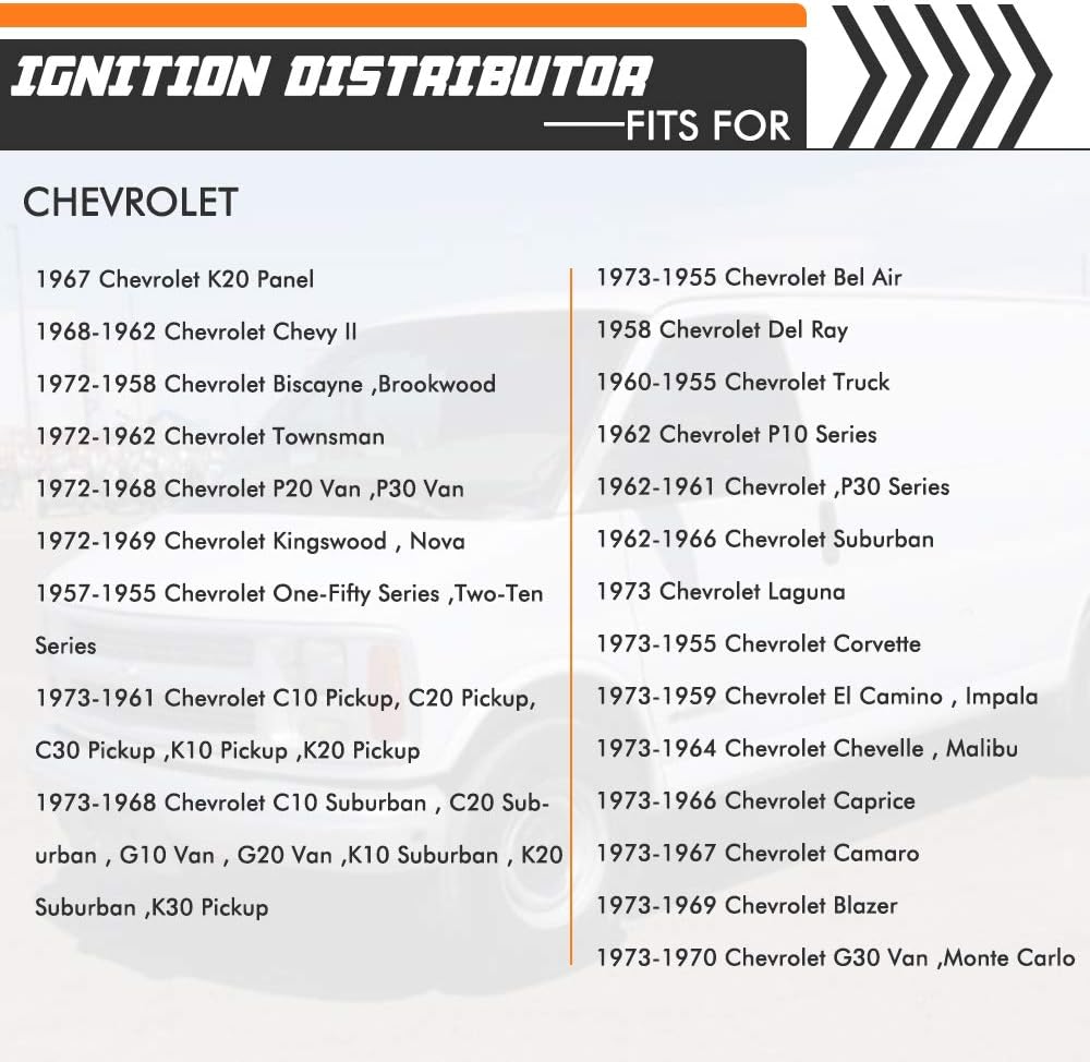 HEI Ignition Distributor for Chevy GM SBC BBC V8 65k Coil Pack of 2 J919