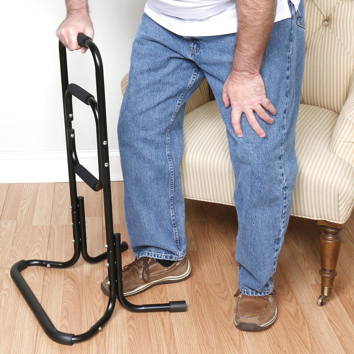 Black Metal Chair Stand Assist A984218