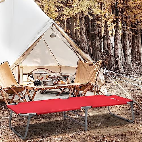 Portable Military Fold Up Camping Bed Cot with Storage Bag N552334