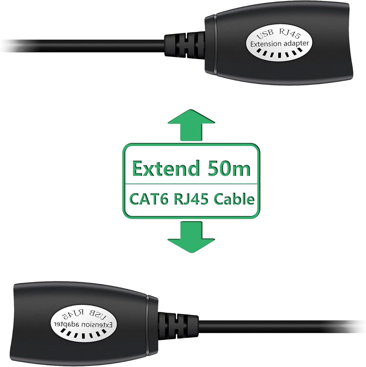 USB 2.0 Ethernet Adapter RJ45 Connector up to 165ft X3205