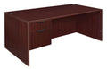 Mahogany Single Pedestal Desk J509