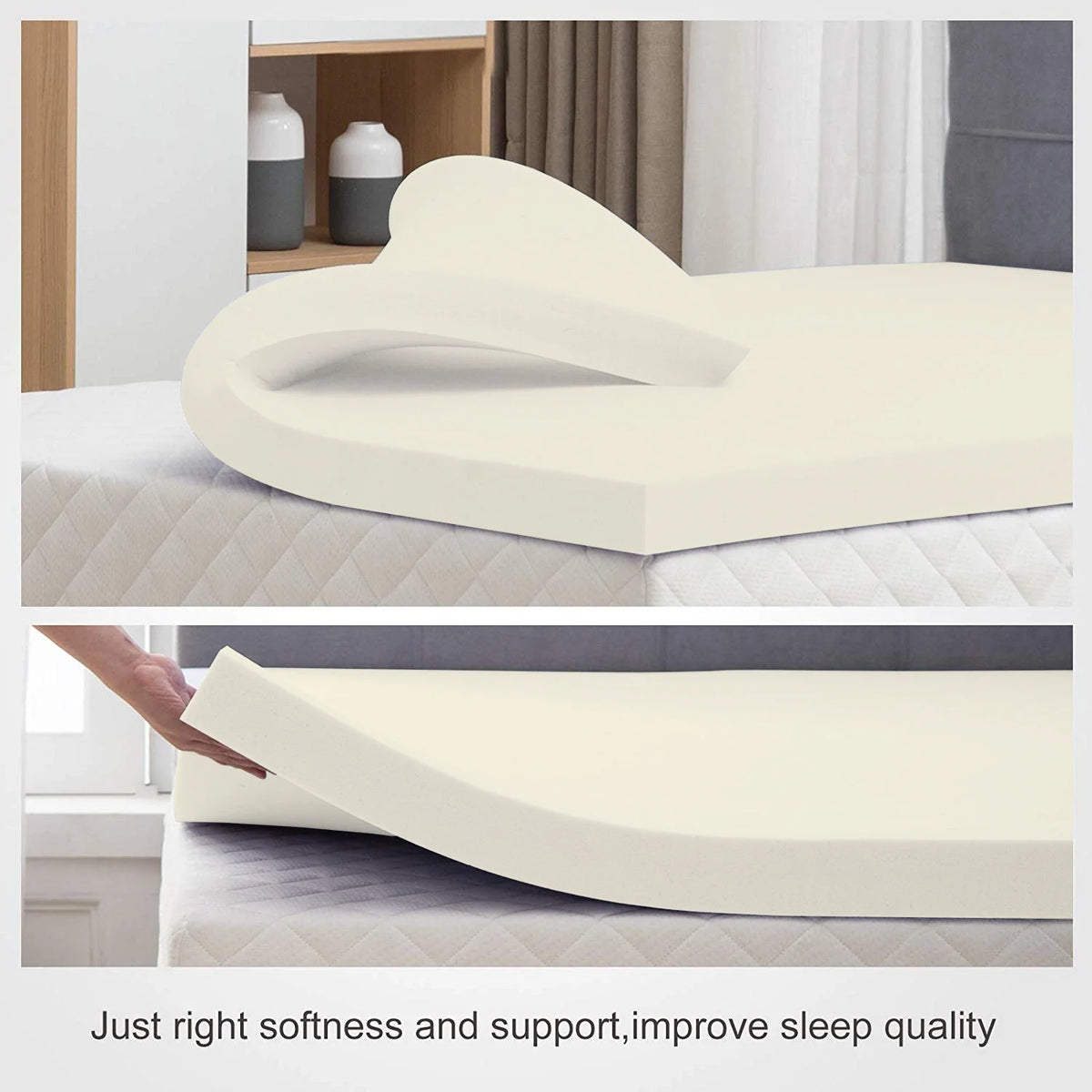 2" High Density Foam Mattress Topper J7410